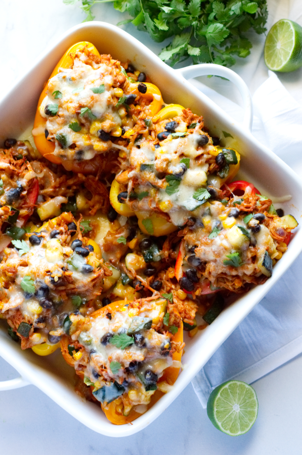 Tex-Mex Chicken Stuffed Bell Peppers